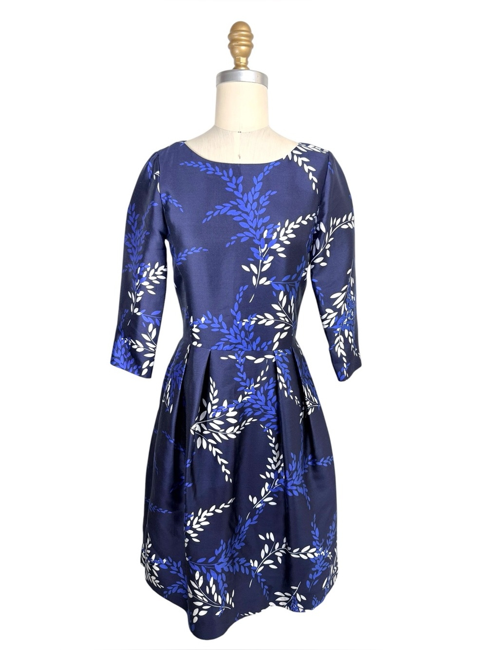 Oscar de la Renta Pre-Fall 2017 Navy Cocktail Dress Size 0